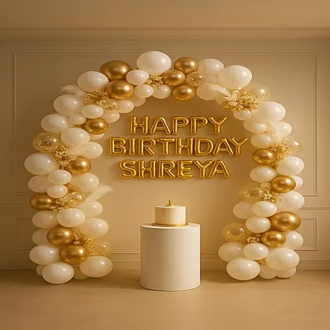 goldenglamourbirthdayballoondecor1