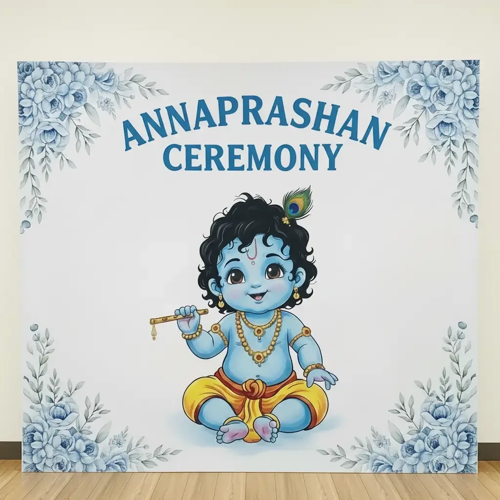 Little Krishna Annaprashan Decoration Setup