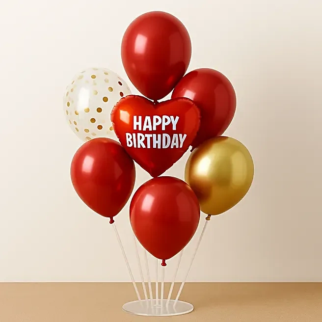 redngoldbirthdayballoonstand1