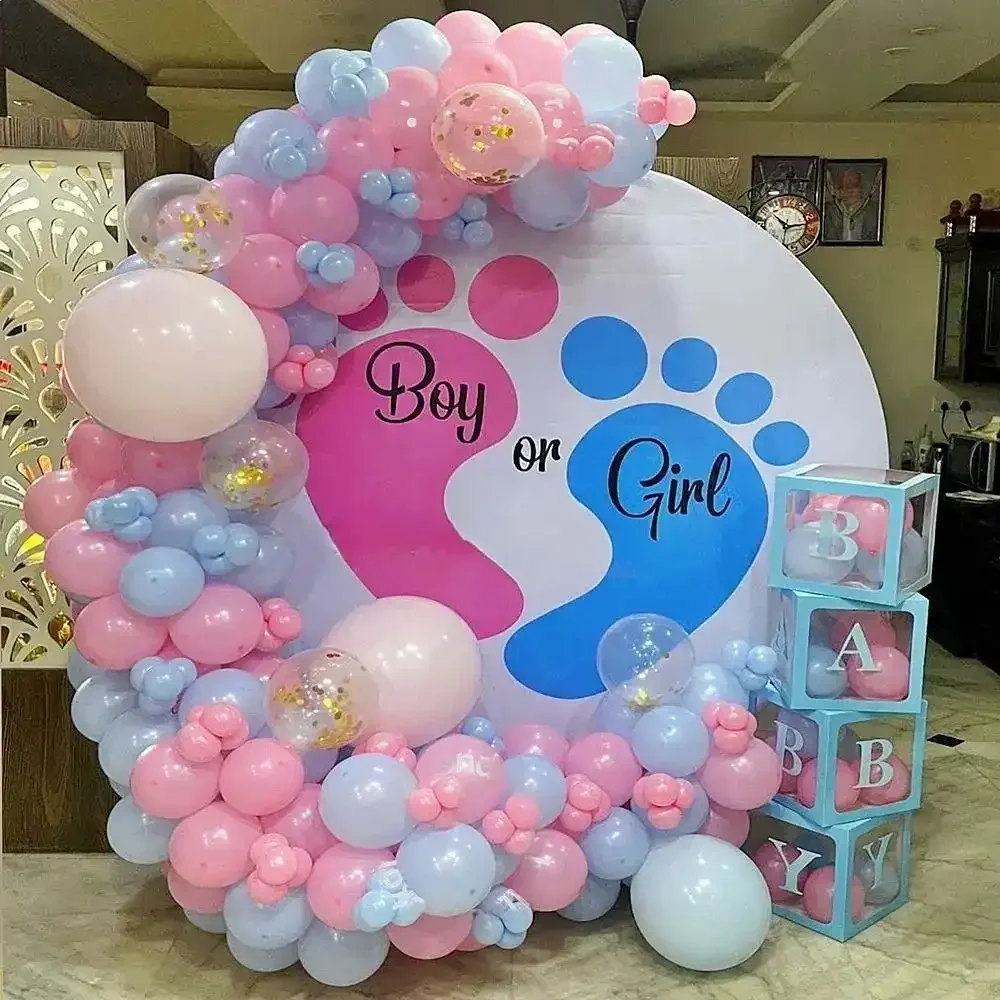 Baby Shower Bliss Backdrop Setup