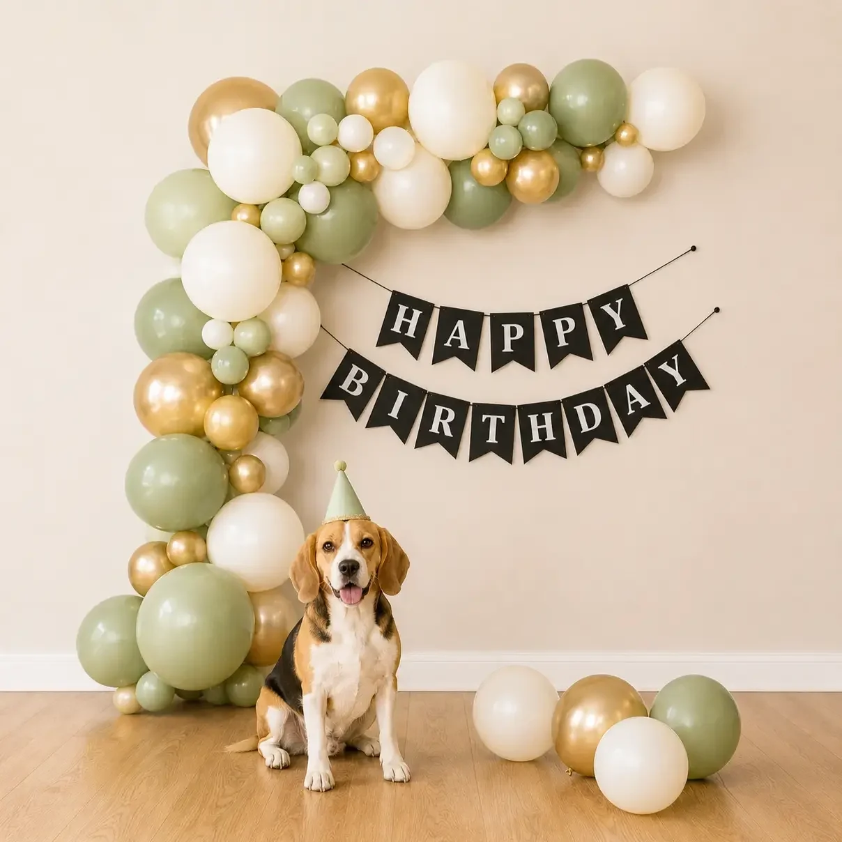 Simple Arch Decor for Pets Birthday Setup