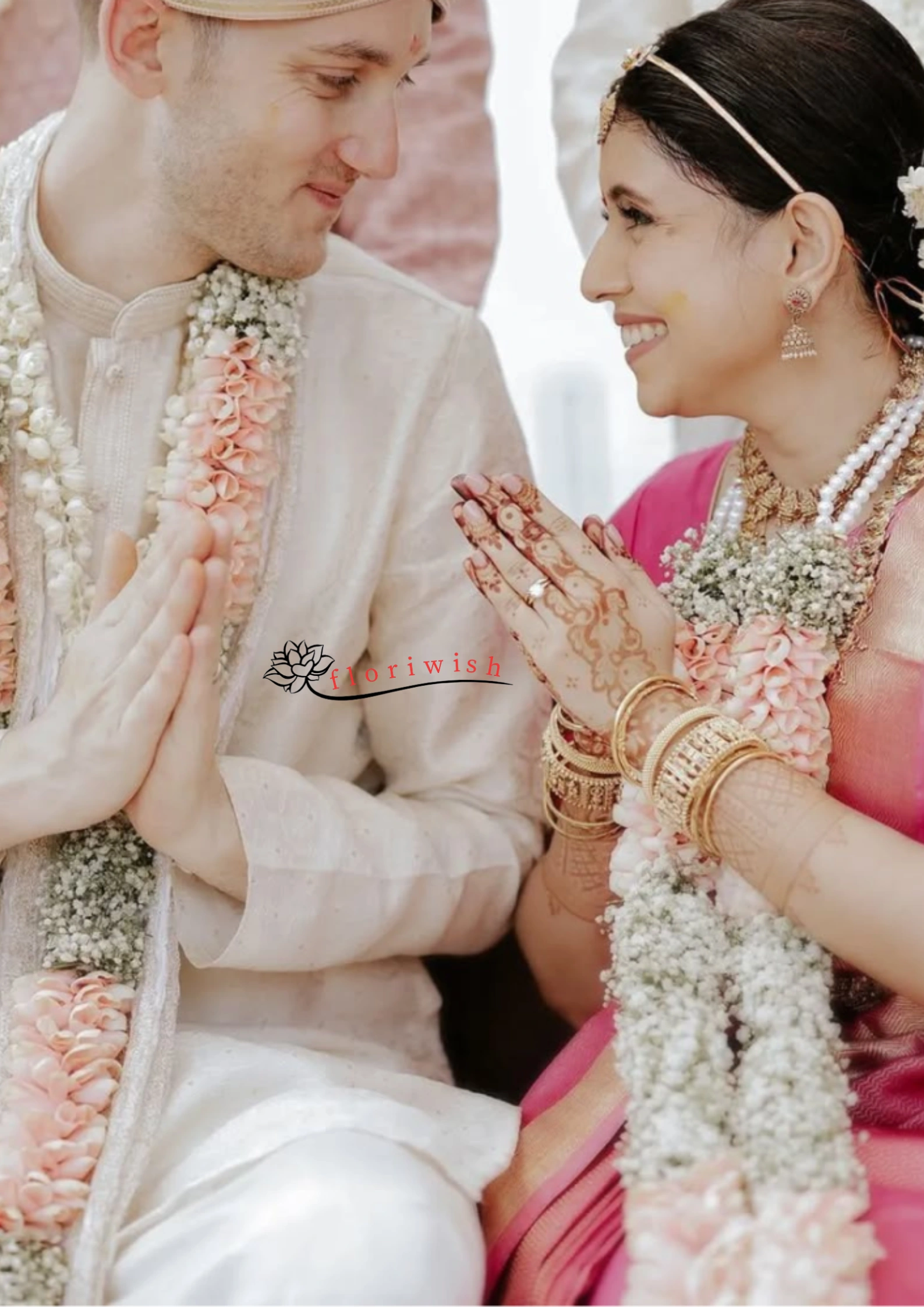 Pink Rose Petals Varmala